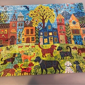 Colorful 1000 piece high quality Dog Puzzle